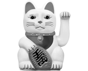 An image of Maneki Neko that is believed to bring good luck and fortune in Japanese culture. It is symbolically there to help with the project’s luck combined with our technical expertise.